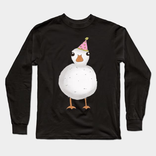 duck birthday Long Sleeve T-Shirt by davieloria